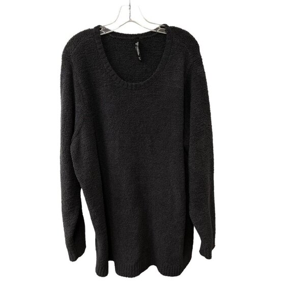 Torrid Teddy Long Sleeve Lounge Sweatshirt Relaxed Size 4X Plus Size 26 Black - Picture 3 of 6